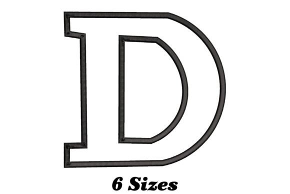 Alphabet Letter D Outline