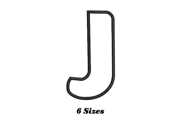 Alphabet Letter J Outline: A Thoughtful Embroidery Choice for Personalized Gifts