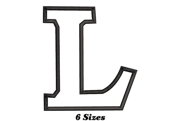 Alphabet Letter L Outline: A Seasonal Embroidery Staple