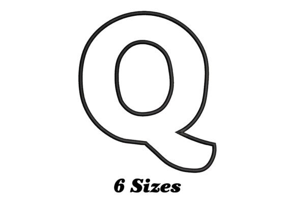 Alphabet Letter Q Outline
