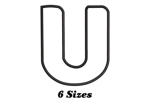 Alphabet Letter U Outline: A Thoughtful Embroidery Choice for Personalized Gifts