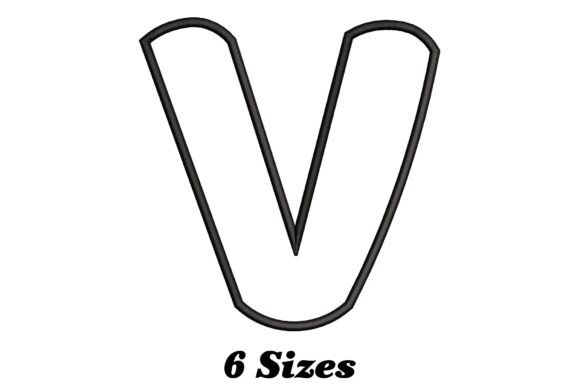 Alphabet Letter V Outline