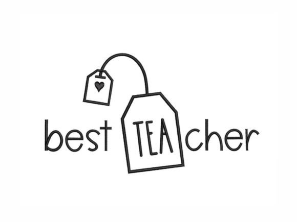 Best Teacher Embroidery Design