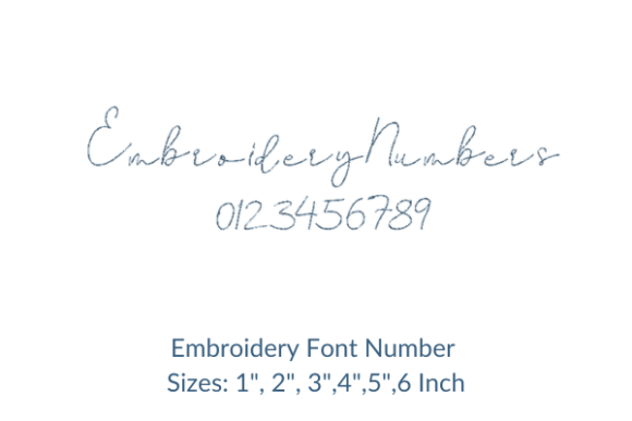 Dealoras Font Numbers: A Sweet, Elegant Embroidery Font for Meaningful Gifts
