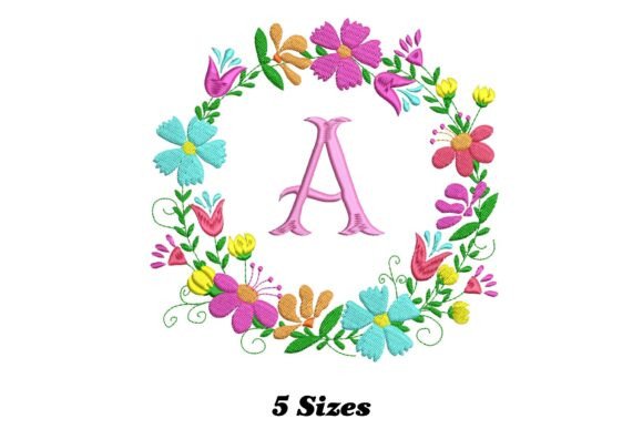 Flower Alphabet Letter A