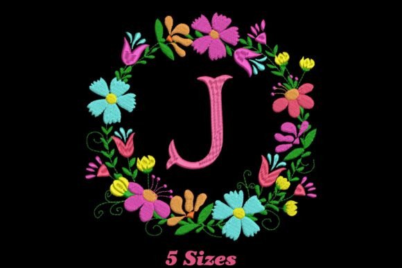 Flower Alphabet Letter J: Whimsical Charm for Handmade Gifts