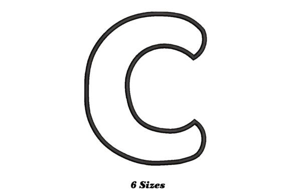 Letter C Outline: A Smart Embroidery Choice for Small Business Branding