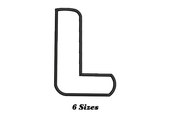 Letter L Outline: A Seasonal Embroidery Staple