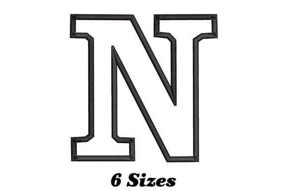 Letter N Outline: A Thoughtful Embroidery Choice for Personalized Gifts
