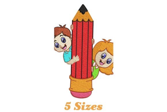 Pencil with Boys and Girls