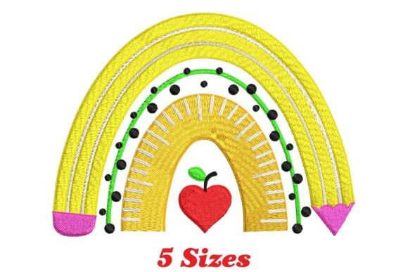 Rainbow Apple: A Seasonal Embroidery Design Review