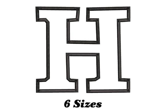 Stylish Letter H: A Seasonal Embroidery Workhorse