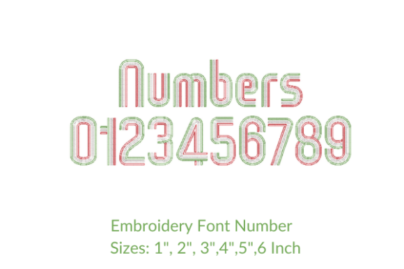 Wox Font Numbers: A Smart Embroidery Font for Personalized Goods